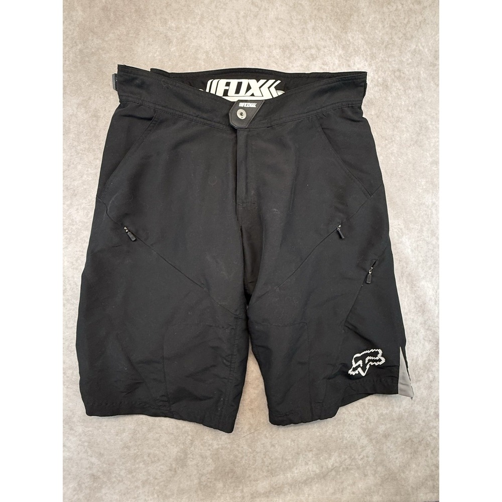 Fox Racing Mens Mountain Bike Shorts Size 36 Black Padded Liner MTB Cycling - Picture 3 of 15